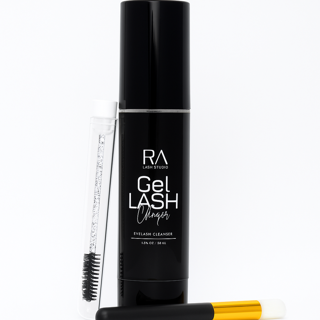 Gel lash cleanser