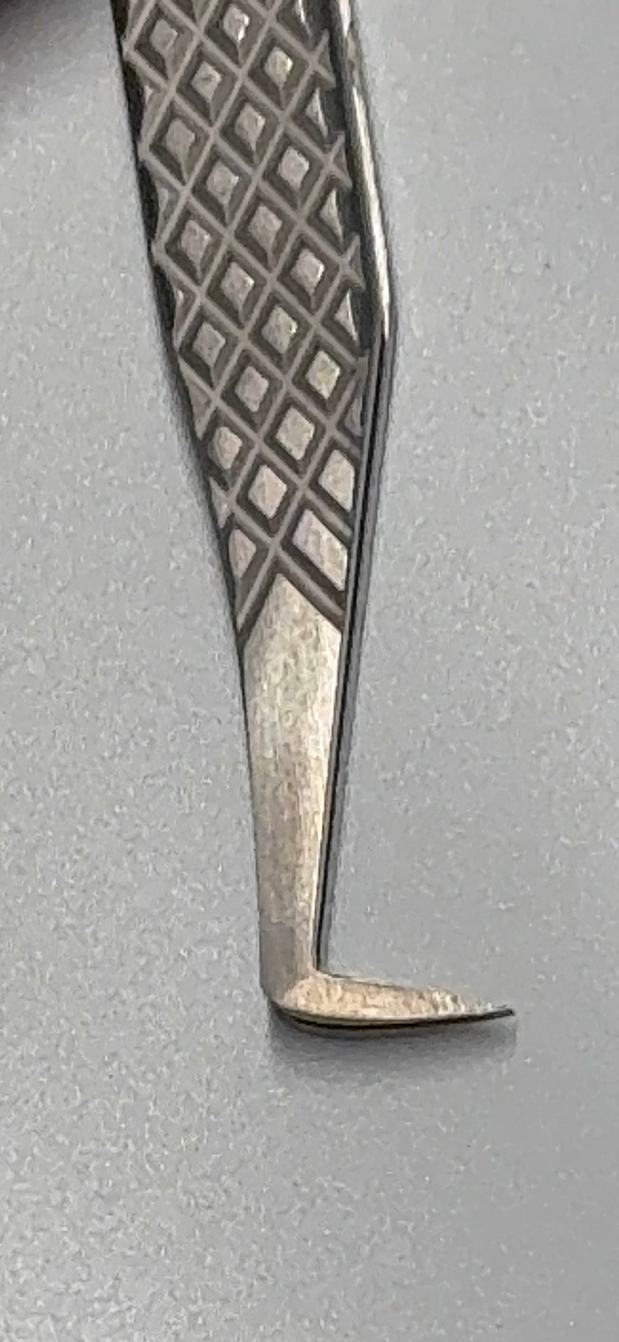 90 degree fiber tipped tweezers